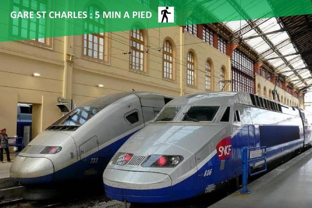 Climatise Gare Stcharles 4 Chambres Grand Balcon / Experience-Immo Марсилия Екстериор снимка