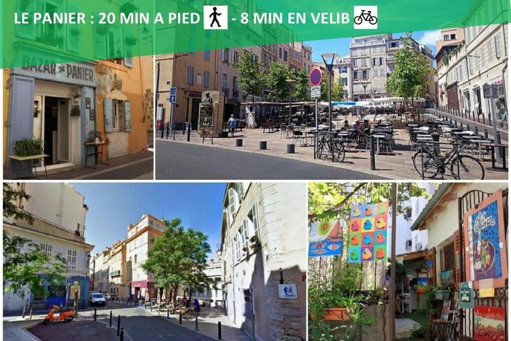 Climatise Gare Stcharles 4 Chambres Grand Balcon / Experience-Immo Марсилия Екстериор снимка